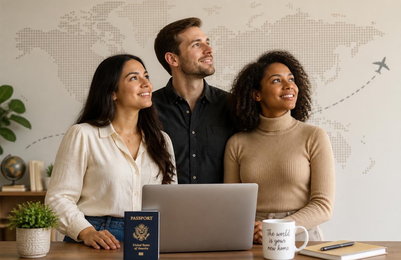 Expats exploring together